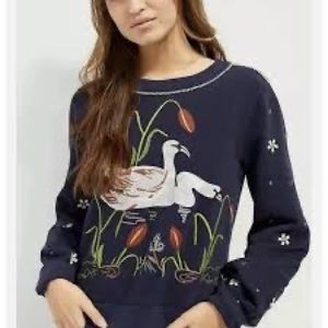Maeve- Anthropologie Swan Lake sweatshirt - Sz XS